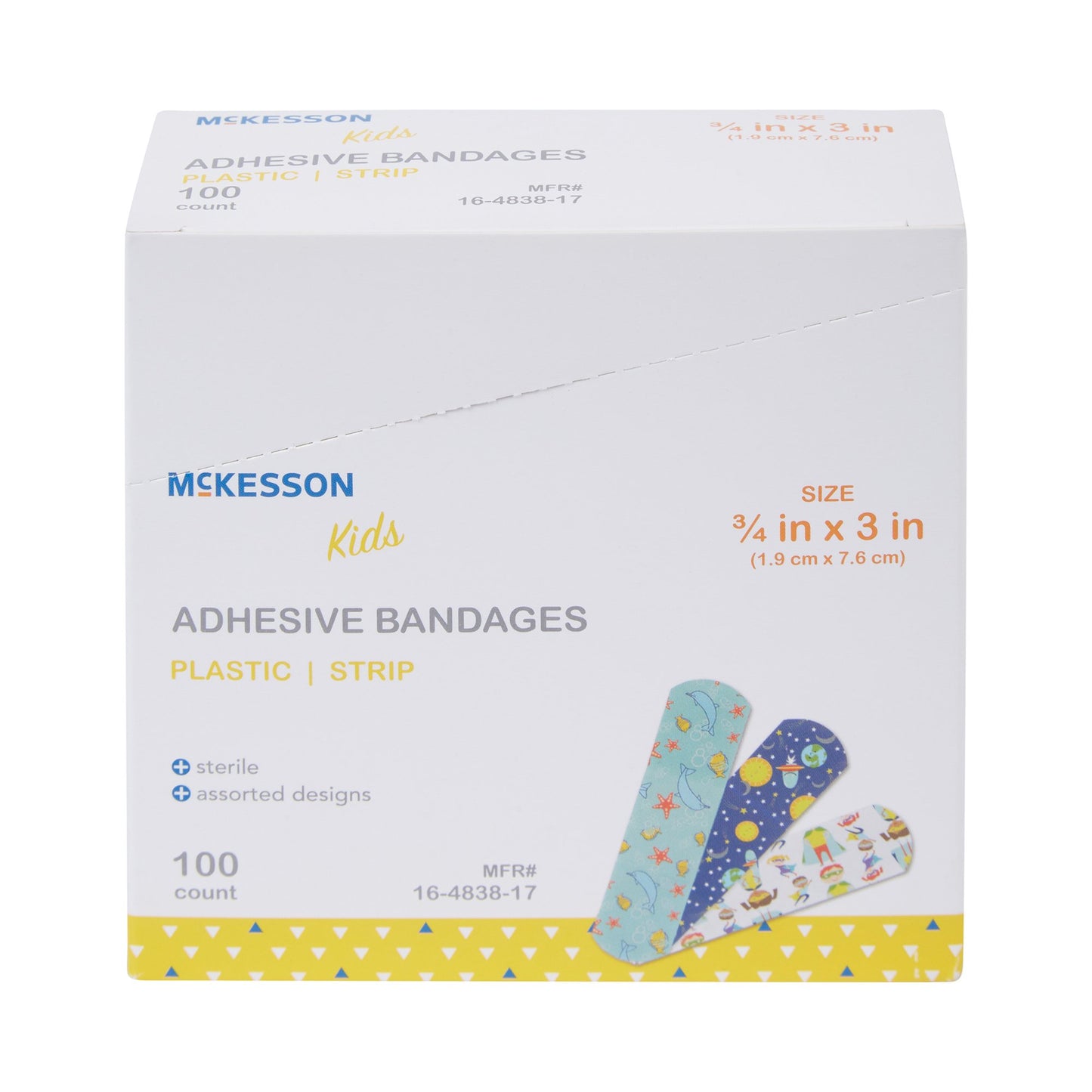 BANDAGE, ADH MCKID STRP 3/4"X3"
