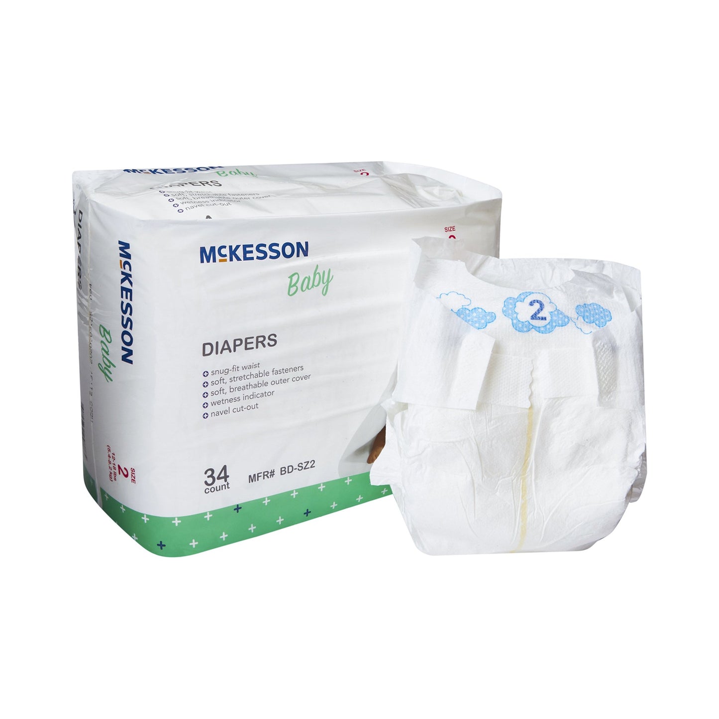 DIAPER, BABY SZ2 12-18 LBS