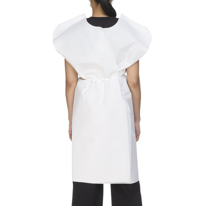 GOWN, EXAM T/P/T WHT 30X42