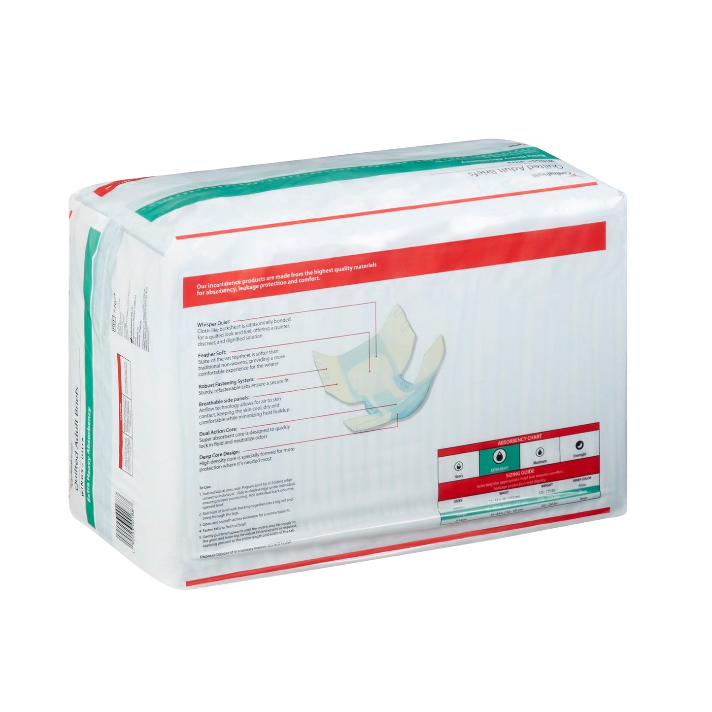 BRIEF, WINGS ULTRA QUILTED LG
