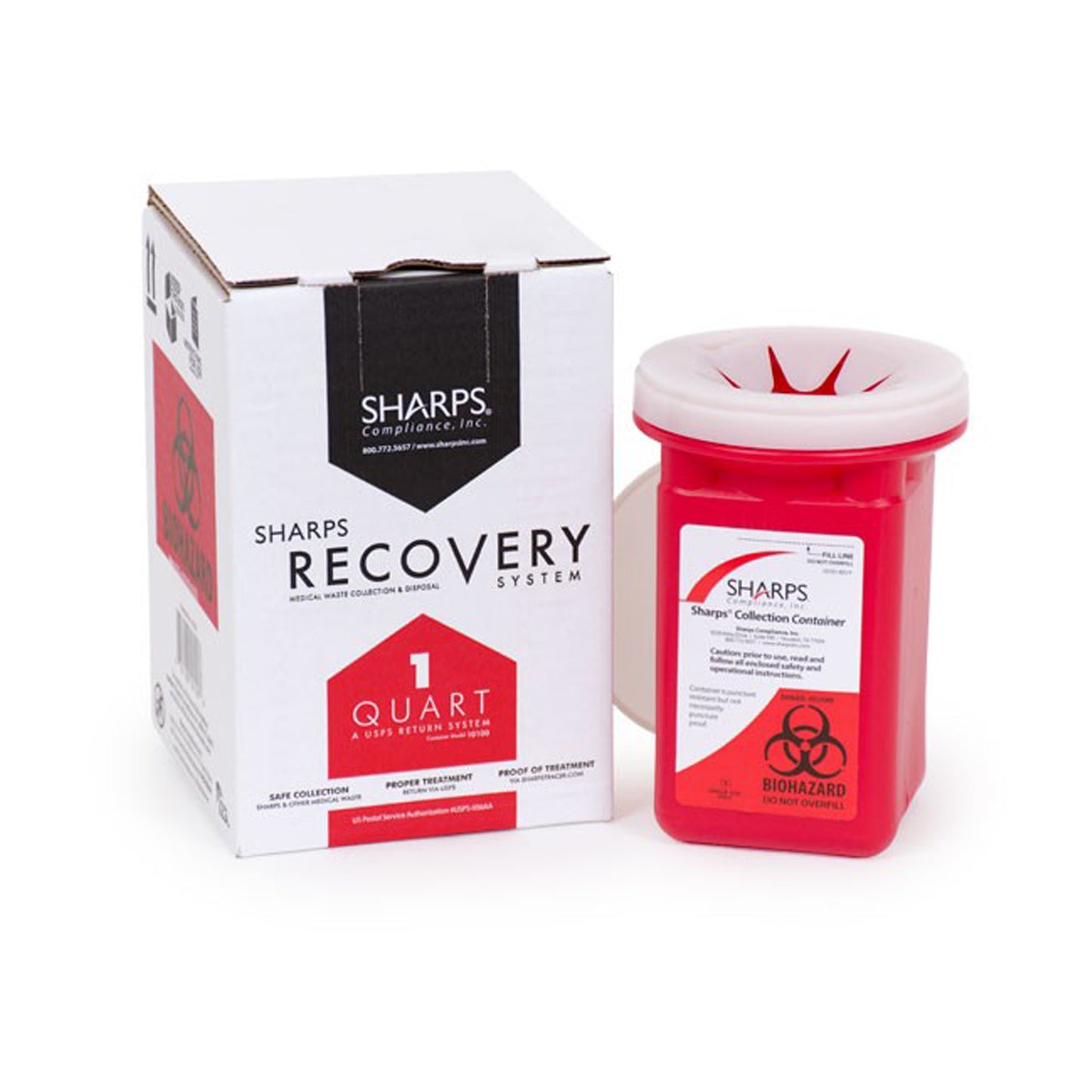 CONTAINER, SHARPS MAILBACK 1QT