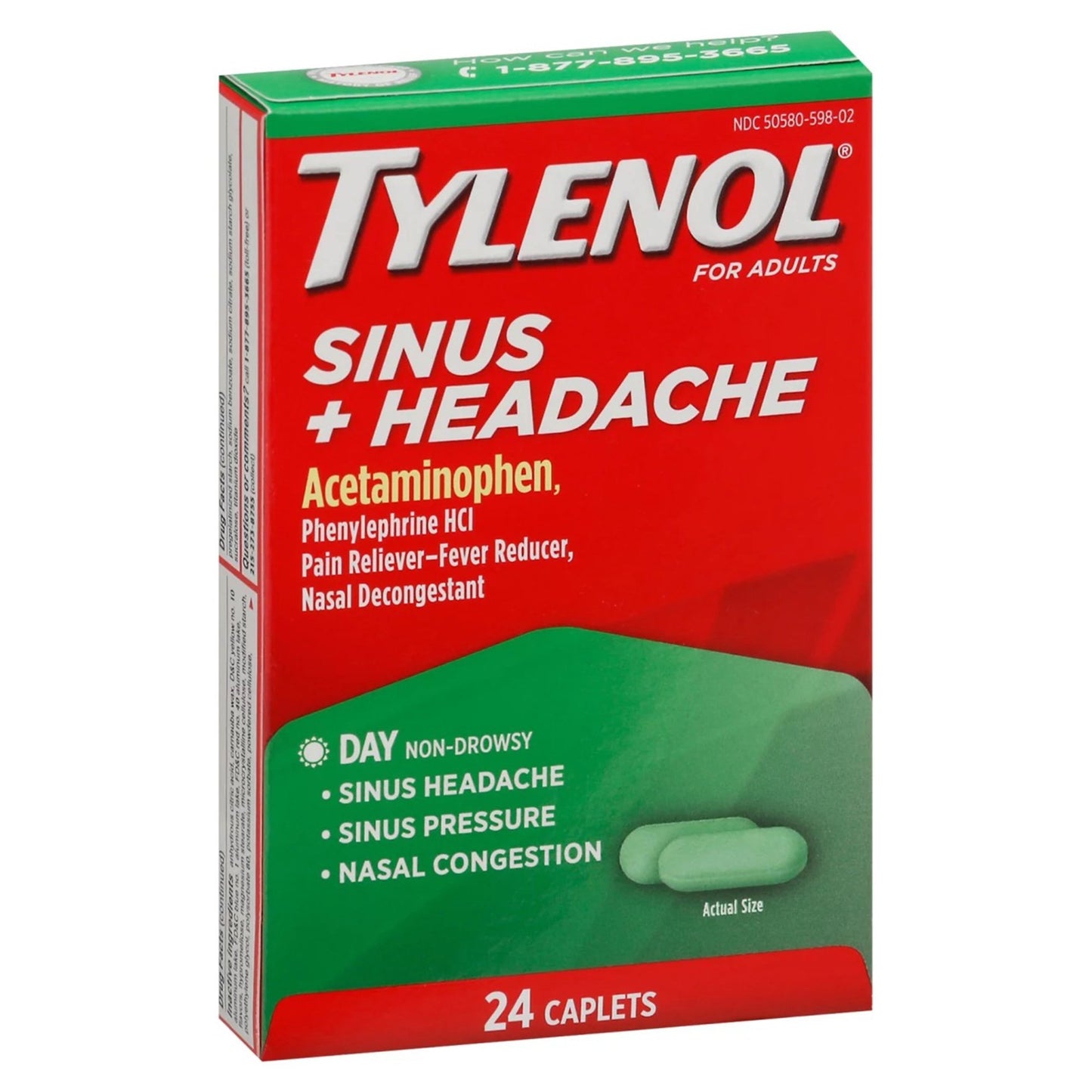 TYLENOL SINUS+HEAD DAY, TAB