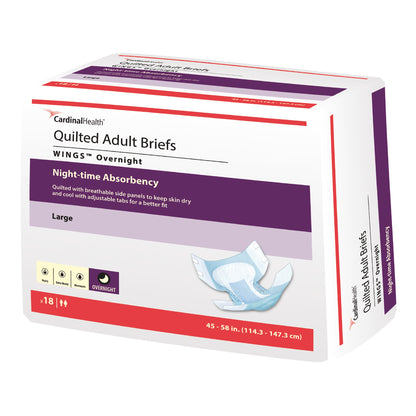 BRIEF, WINGS QUILTED OVERNT LG
