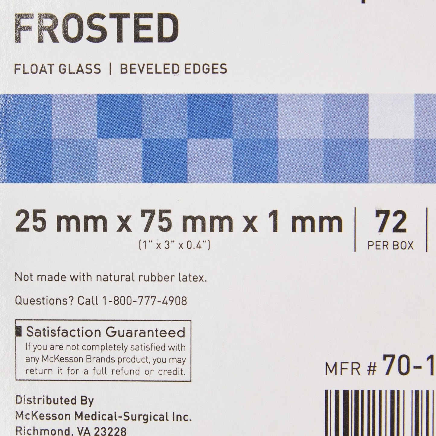 SLIDE, FROSTED PREMIUM 25X75X1MM