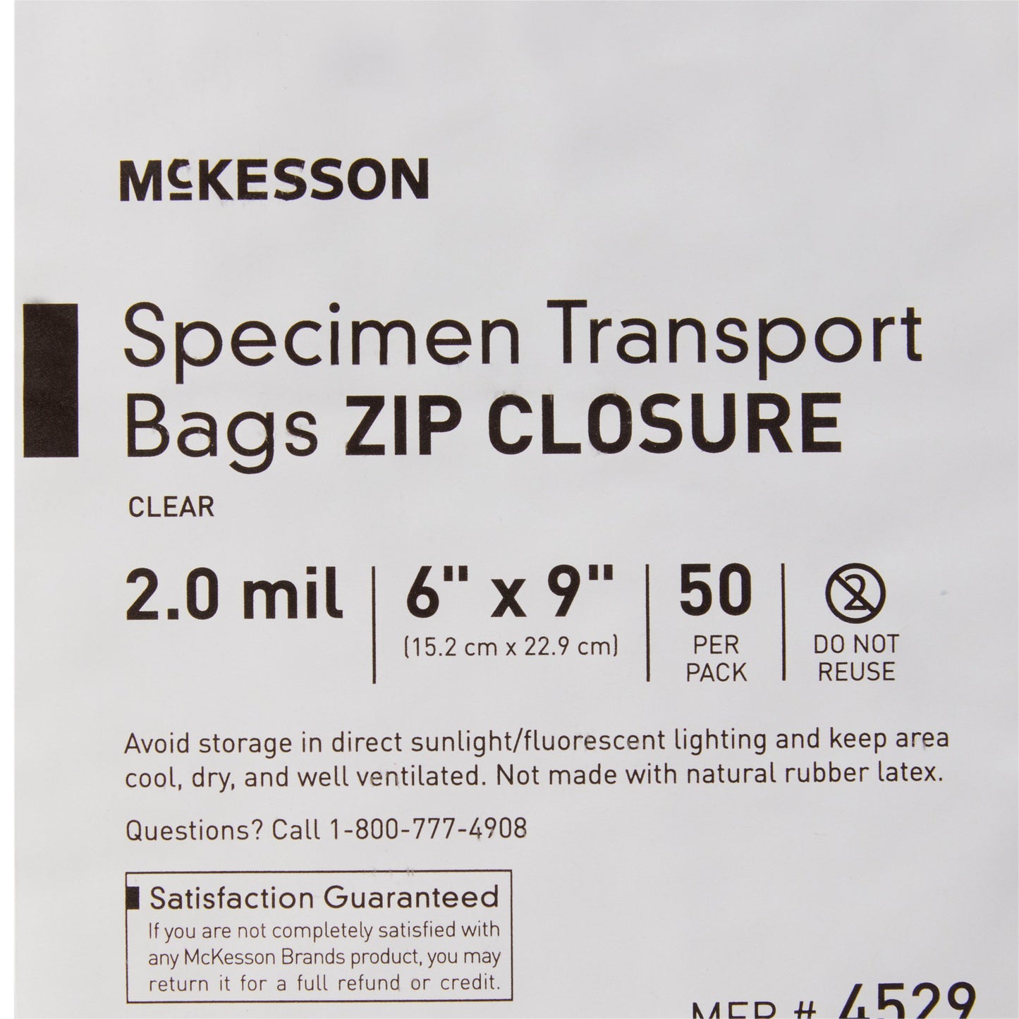 BAG, SPCMN BIOHAZ CLR 6X9