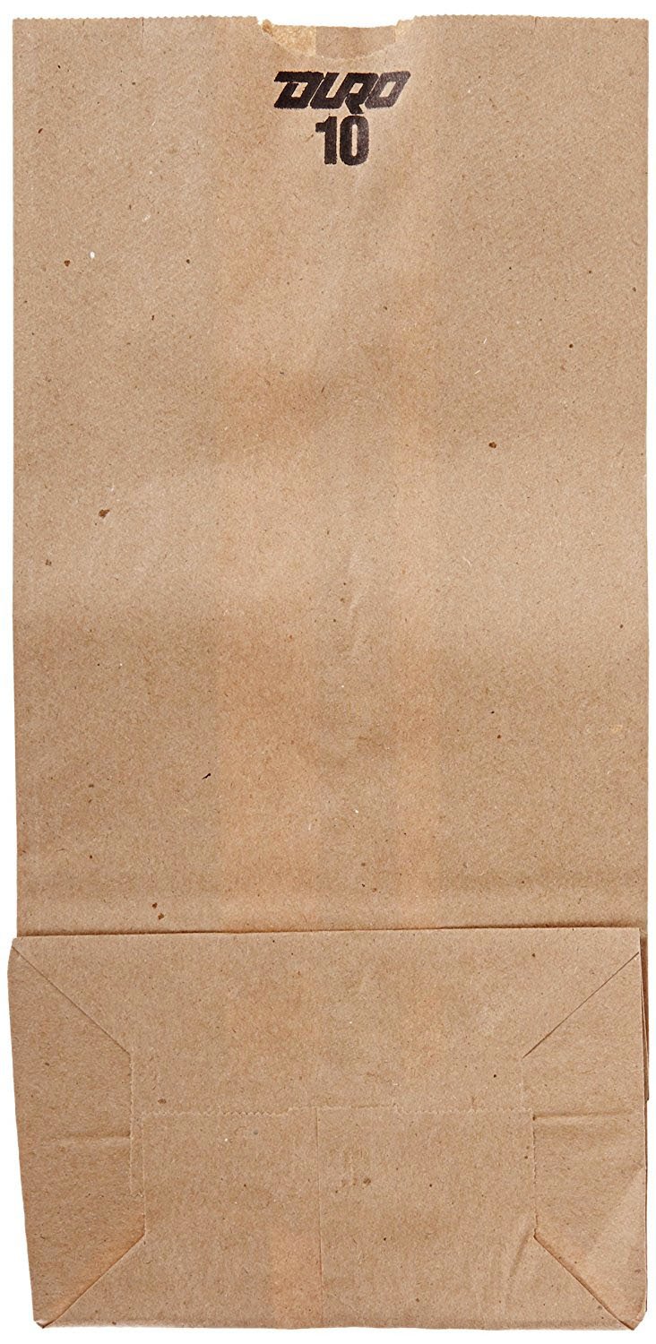 BAG, GROCERY 10# BRN