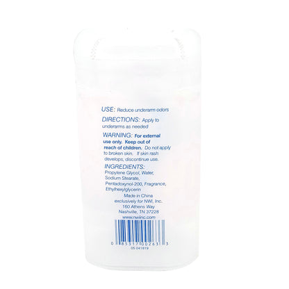 DEODORANT, STICK ALCOHOL FREE