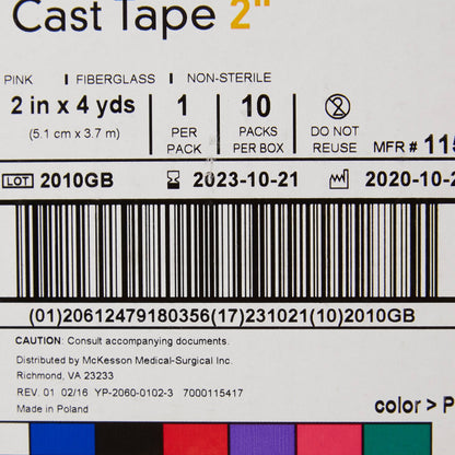 TAPE, CAST PNK LF 2"X4YDS