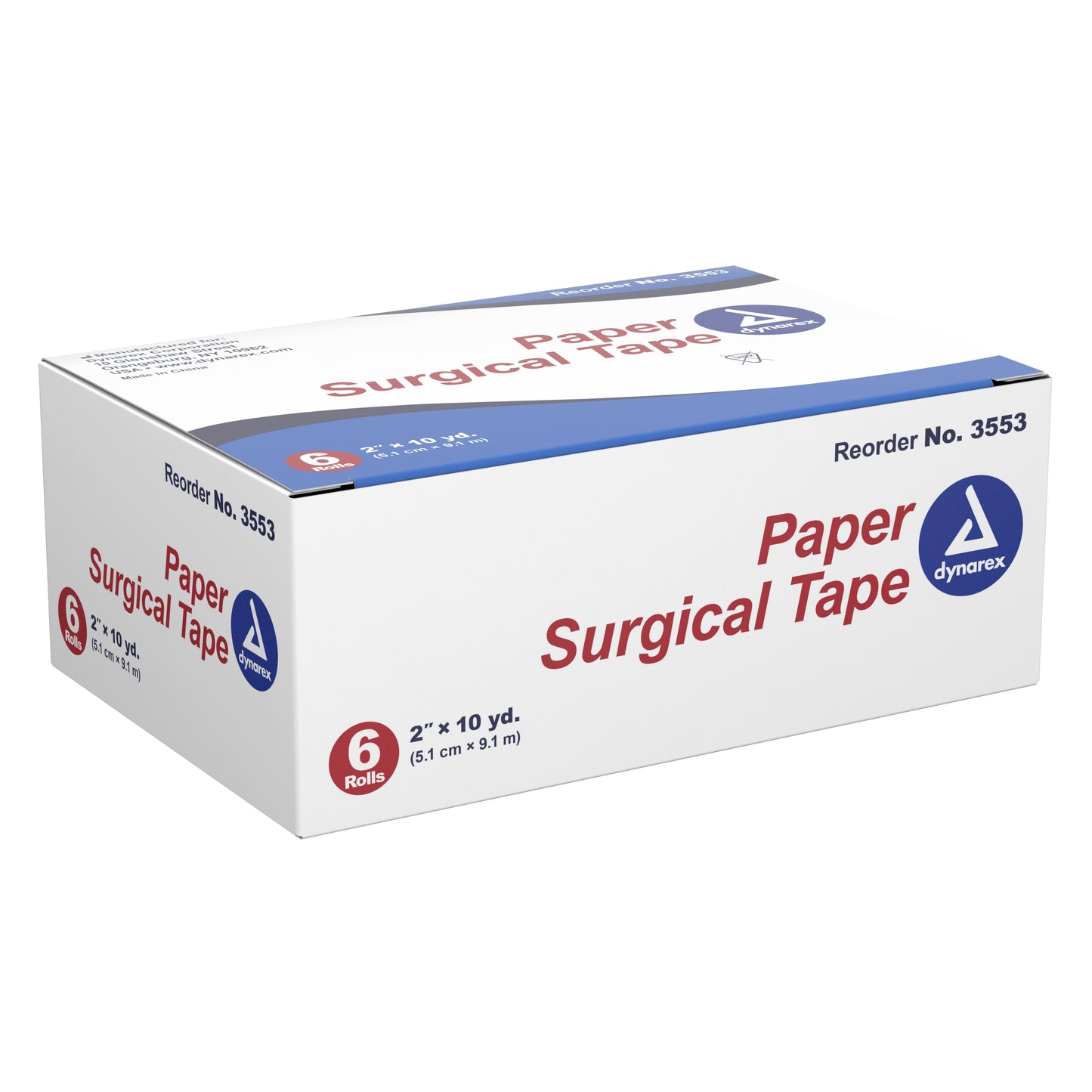 TAPE, SURGICAL PAPER 2"X10YDS6/BX 12BX/CS) DYNREX
