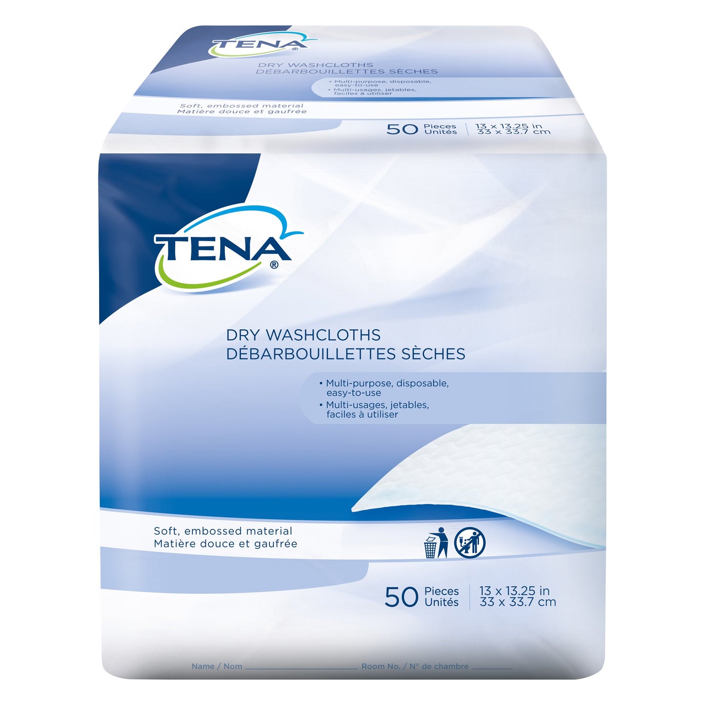 WIPE, DRY TENA 13X13-1/4