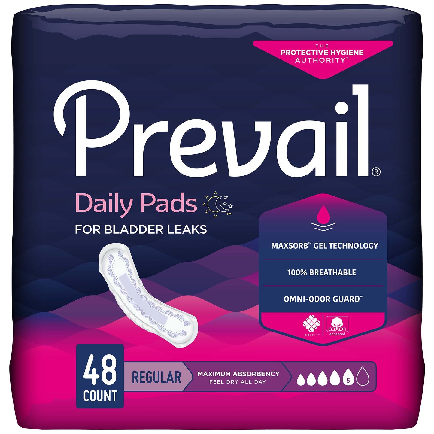 PAD, INCONT PREVAIL MAX BLADDER CNTRL