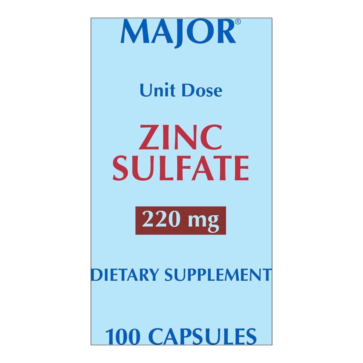 ZINC SULFATE, CAP 220MG UD
