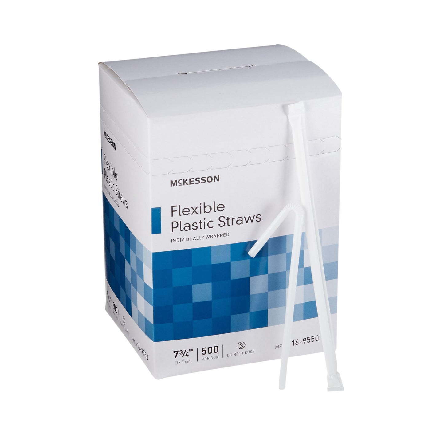 STRAW, PLASTIC FLEX WRAP LF