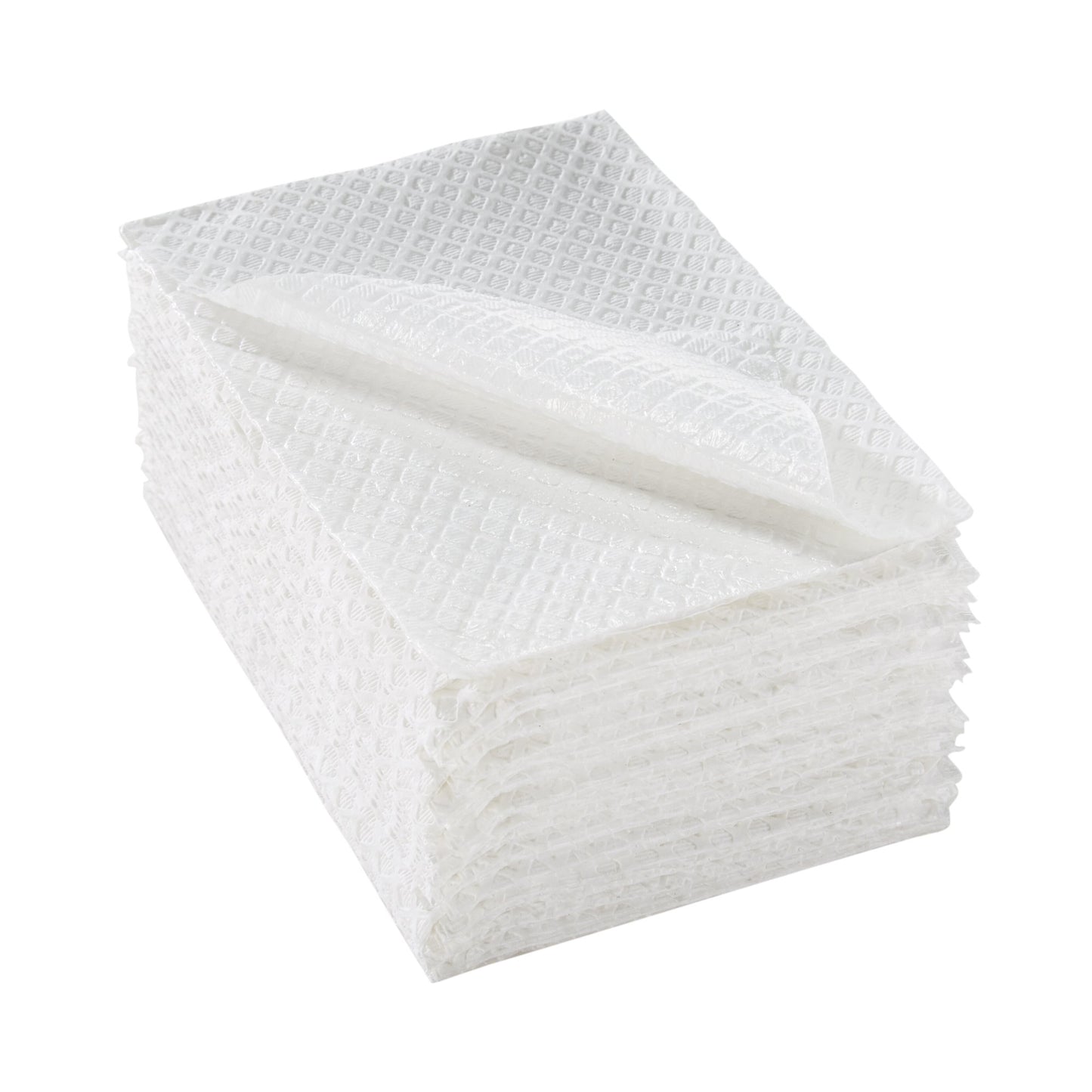 TOWEL, PRO 2PLY/POLY DIA EMB WHT 13X18