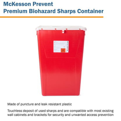 CONTAINER, SHARPS RED 18GL