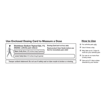 DICLOFENAC SODIUM, GEL TOPICAL1% 100GM