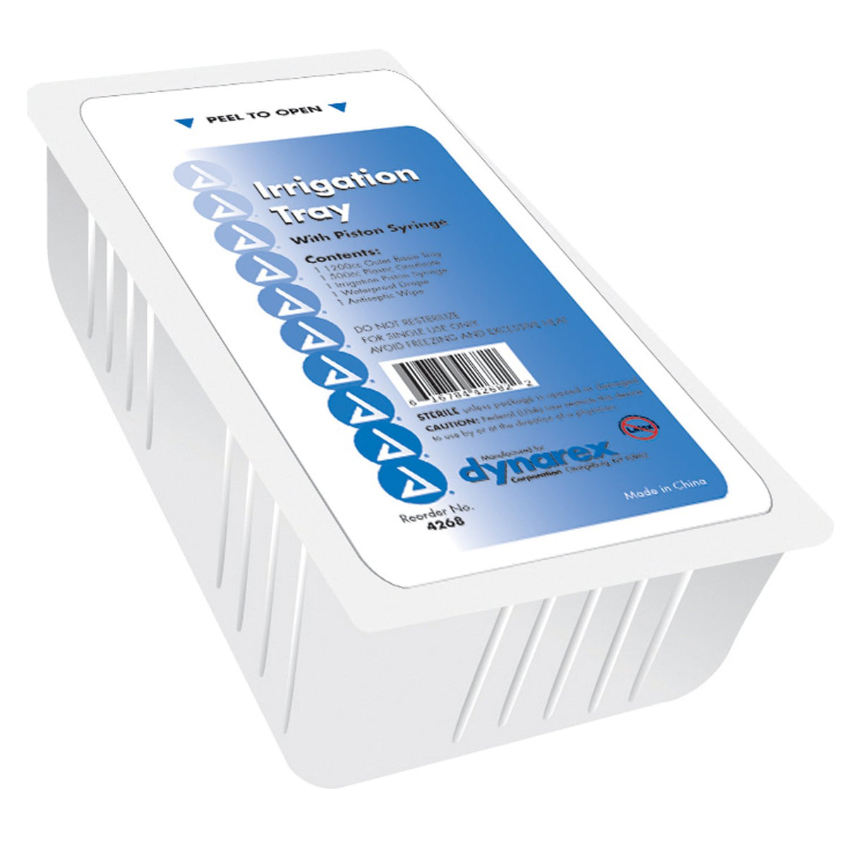 IRRIGATION TRAY, STR W/60CC PIST SYR