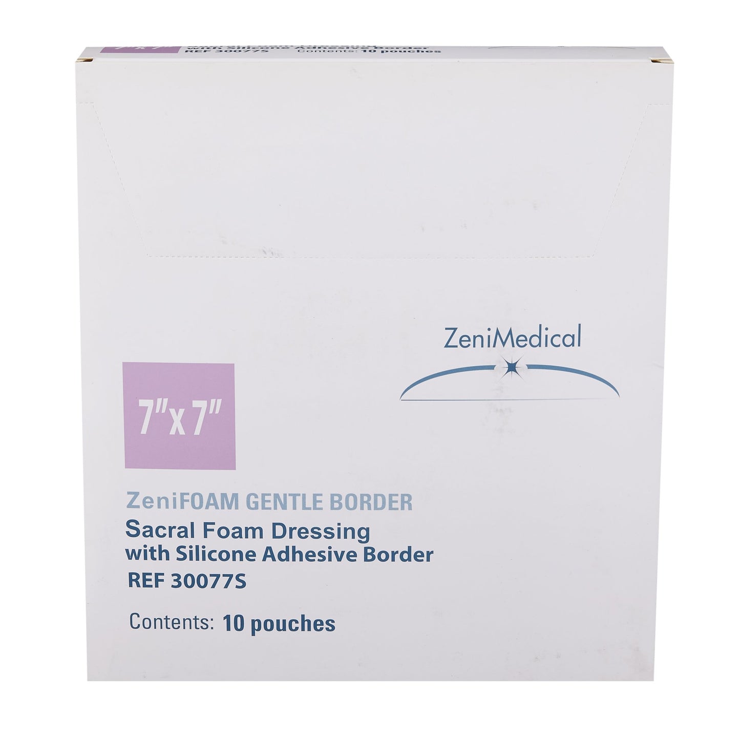 DRESSING, GENTLE BORDER ZENIFOAM SACRAL 7"X7"