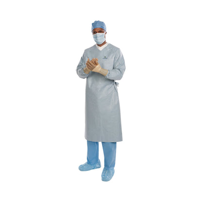 GOWN, SURG AERO CHROME AAMI 4STR SLVR LG