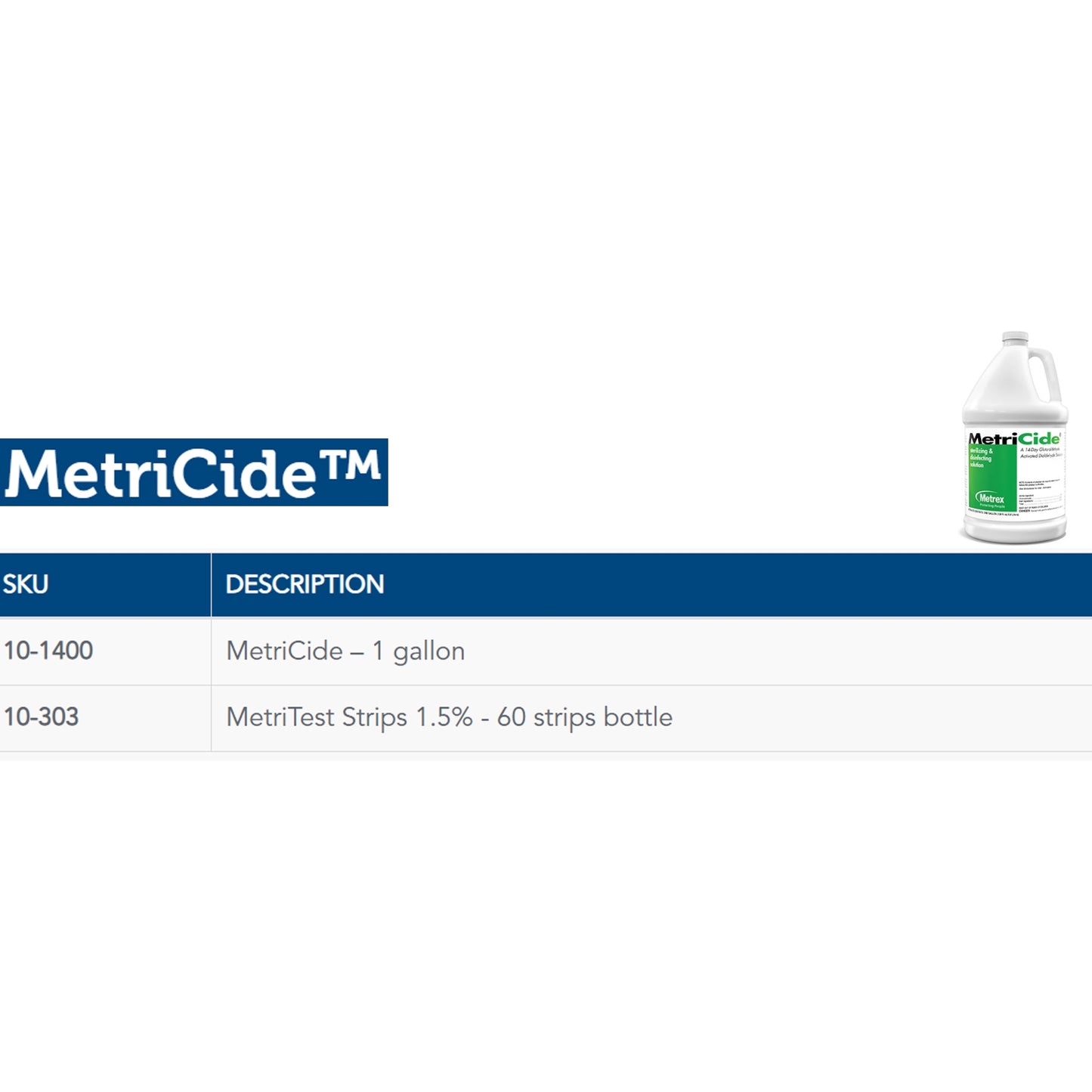 DISINFECTANT, METRICIDE 14DAYGLUTARALDEHYDE 1GL
