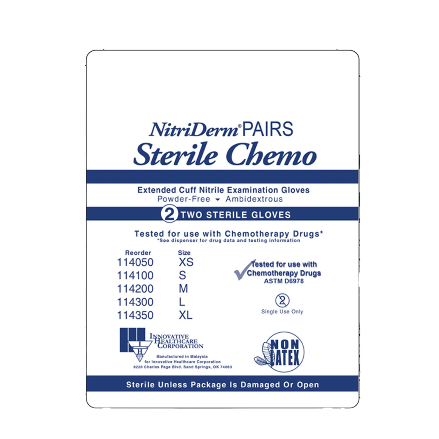 GLOVE, EXAM NTRL MED STR2 EXTCF CHEMO