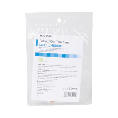 TOE CAP, FABRIC/GEL SM/MED