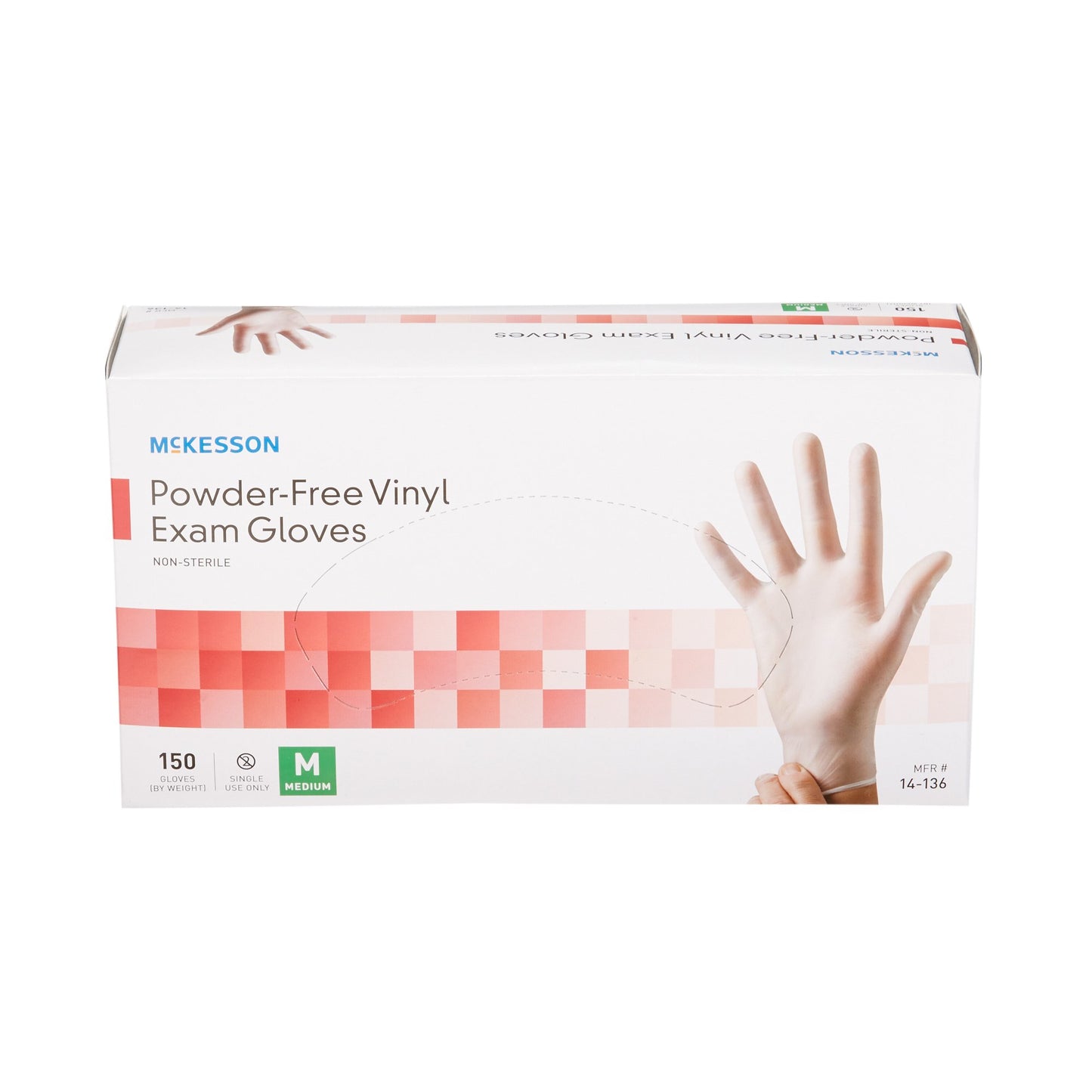 GLOVE, EXAM VNYL MED N/S