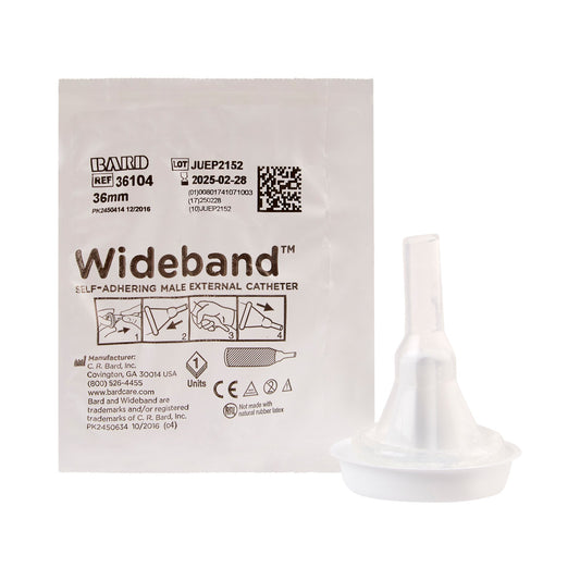 CATHETER, MALE EXTRNL WBAND LG