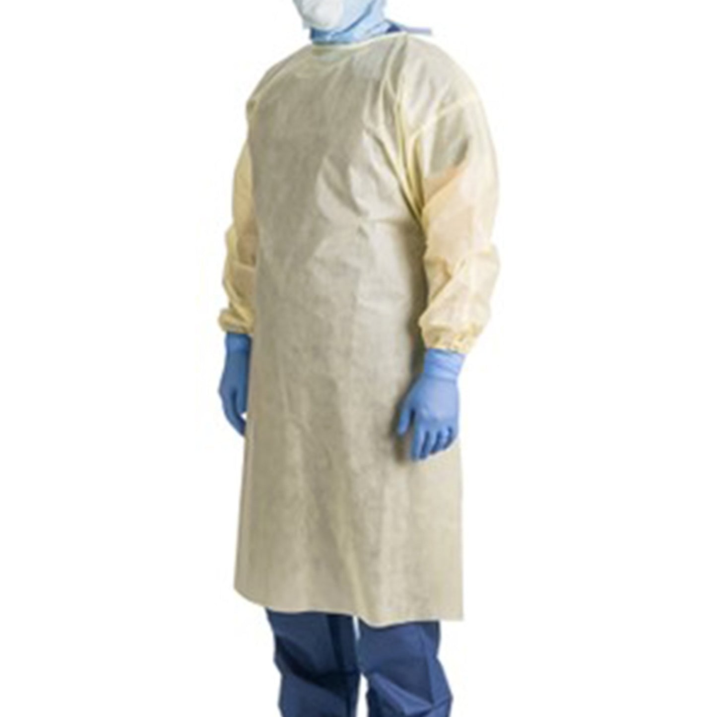 GOWN, ISOLATION AAMI LVL2 FULLCOVERAGE YLW