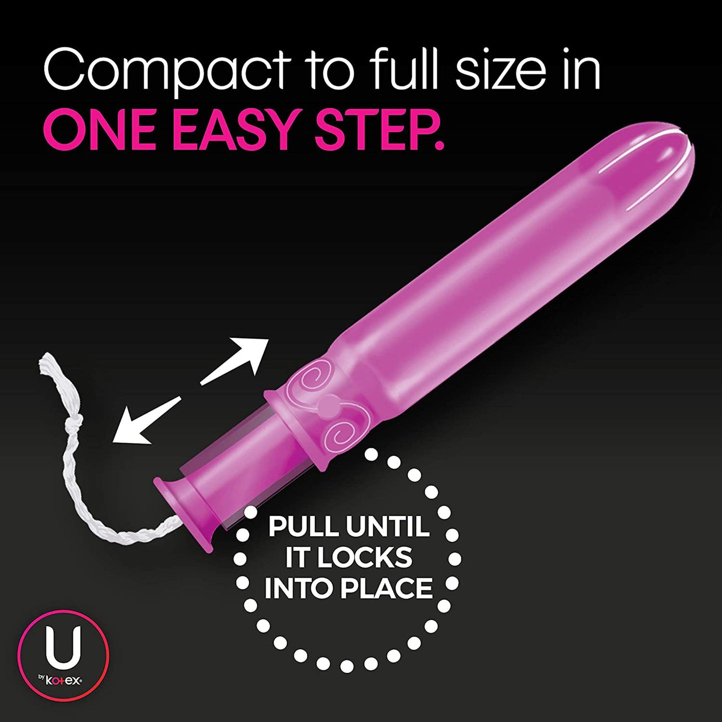 TAMPON, U BY KOTEX CLICK SUPERPREM REG ABSRB