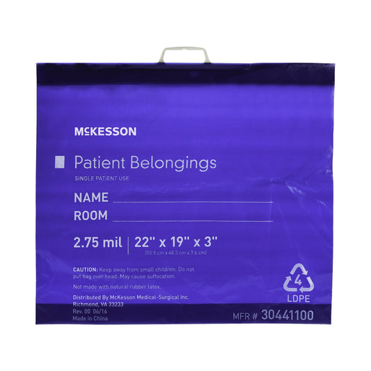 BAG, PAT HNDL 22X19X3 BLU HD