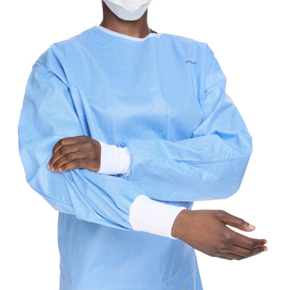 GOWN, SURG N/WOVEN STR N/REINFSET-IN W/TOWEL LG