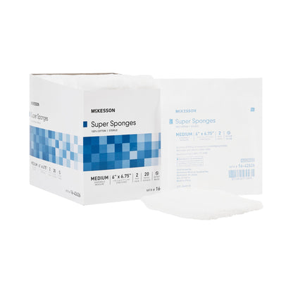 SPONGE, SUPR 6"X6 3/4" MED STRLF