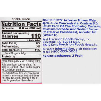 THICK-IT, CLEAR ADV APPLE MILD/NECTOR 8OZ