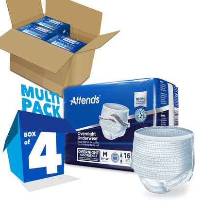 UNDERWEAR, INCONT OVERNIGHT SUPER+ MED