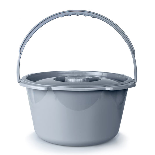 BUCKET, COMMODE W/PLAS HANDLE& CYR 7.5QT