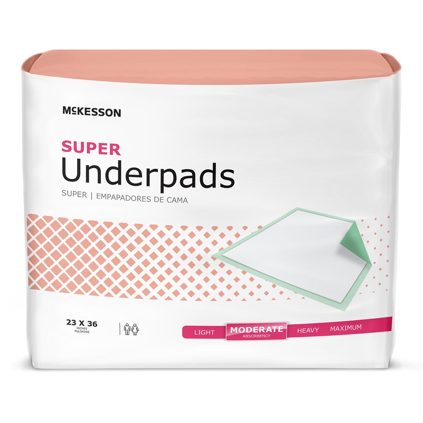UNDERPAD, MODERATE ABSRB 23X36