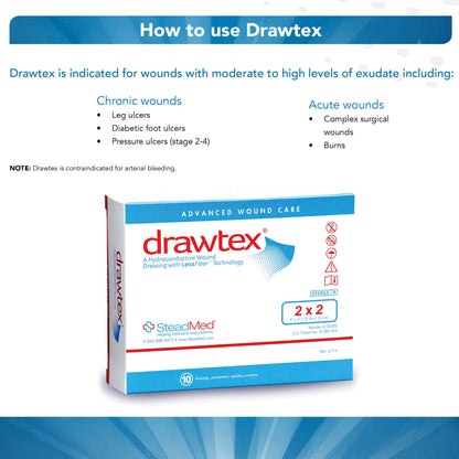 DRESSING, WND W/LEVA FIBER 2X2