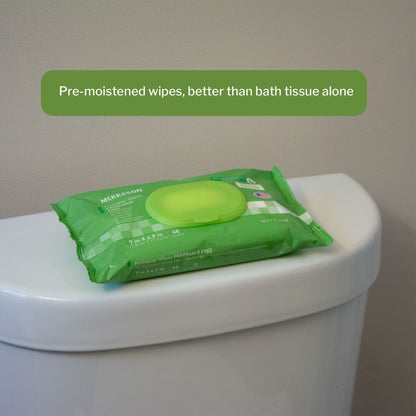 WIPE, WET FLUSHABLE UNSCNTED SFT PK W/LID