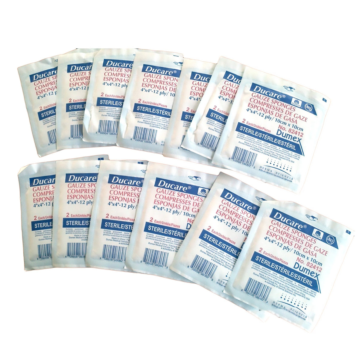 SPONGE, GAUZE 12PLY STR 2'S 4"X4"