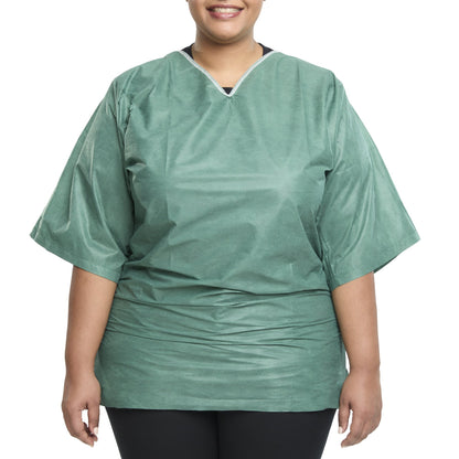 SHIRT SCRUB GRN XXL 30/CSNONWOVEN 52-54"
