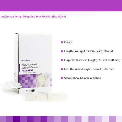 GLOVE, SURG NPRN 5.5 STR2 SMTHCHEMO