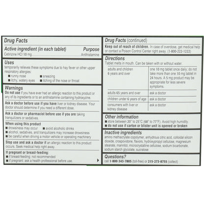 ZYRTEC, TAB CHLD ALLERGY 24HR