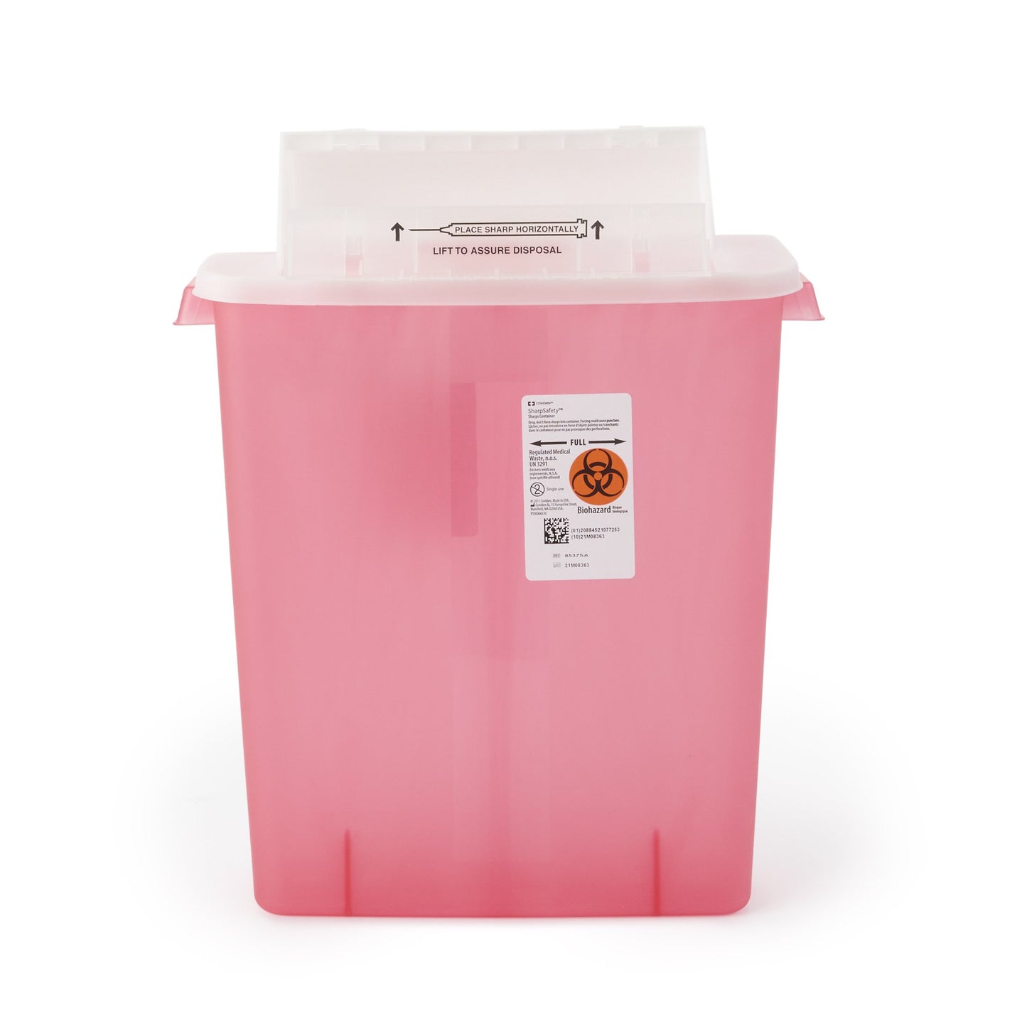 CONTAINER, SHARPS TRANS RED 3GL