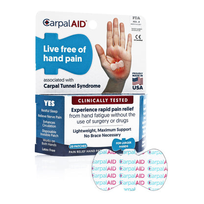 PATCH, HAND CARPAL AID PATCH SM