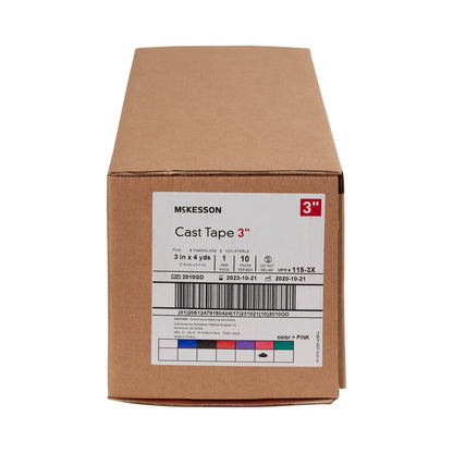 TAPE, CAST PNK LF 3"X4YDS