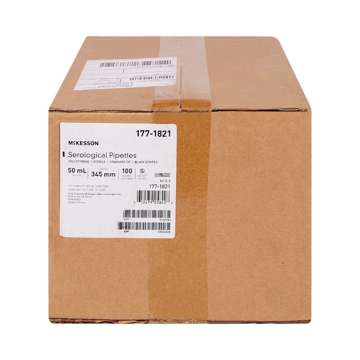 PIPETTE, SEROLOGICAL STD TIP STR BLK BAND 50ML