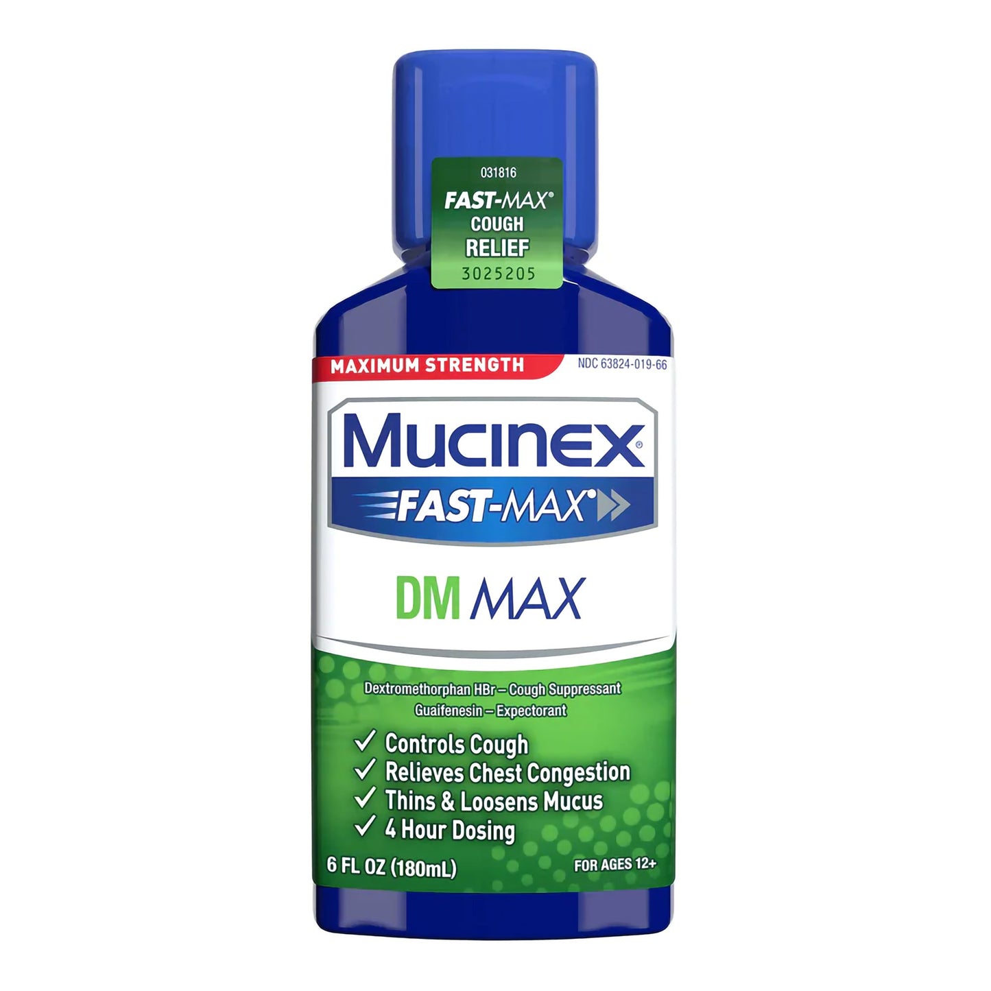 MUCINEX DM, LIQ FAST-MAX 100-5MG/5ML CHERRY 6OZ 9RECKB
