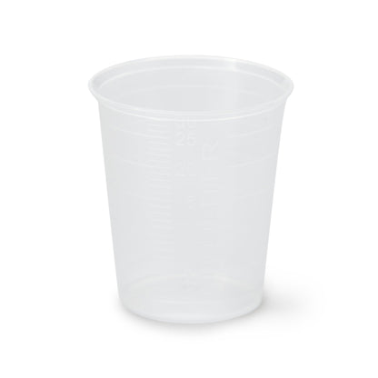 CUP, MED 30CC GRAD NARROW MOUTH CLR