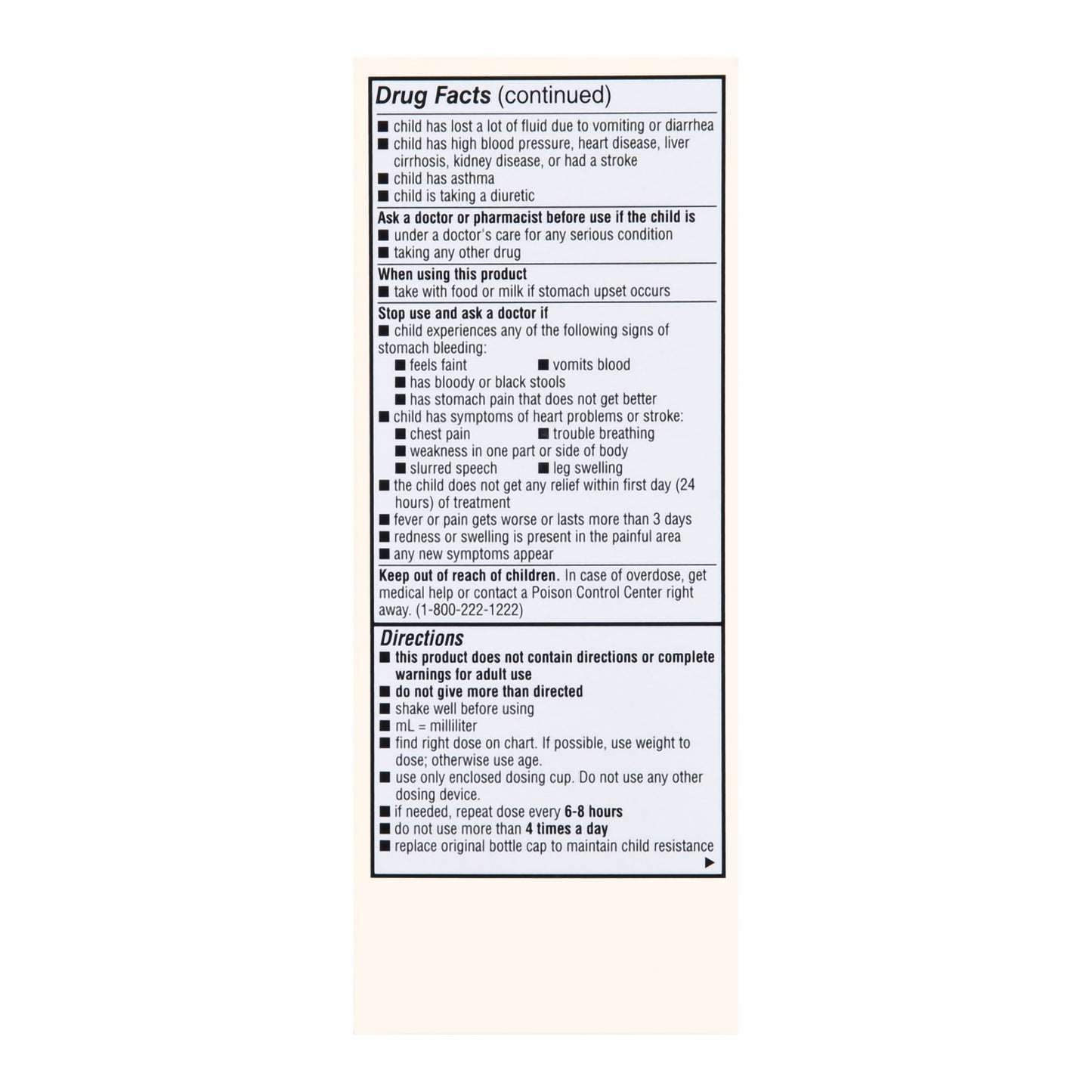 IBUPROFEN, SUSPN ORAL FT CHLDBUBBLE GUM 100MG 4OZ